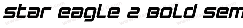 Star Eagle 2 Bold Semi Italic字体转换